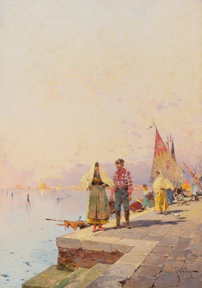 Sunny Day in Venice by Franz Richard Unterberger